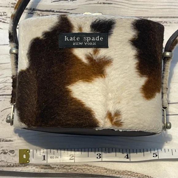 Kate Spade purse *RARE* Vintage Faux Cow hide print. Preowned - Picture 14 of 16